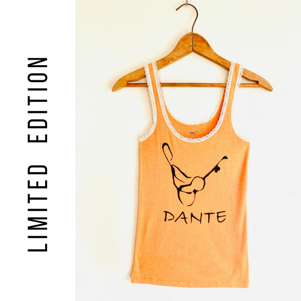 Hand Painted Logo Women's Lace Trimmed Tank